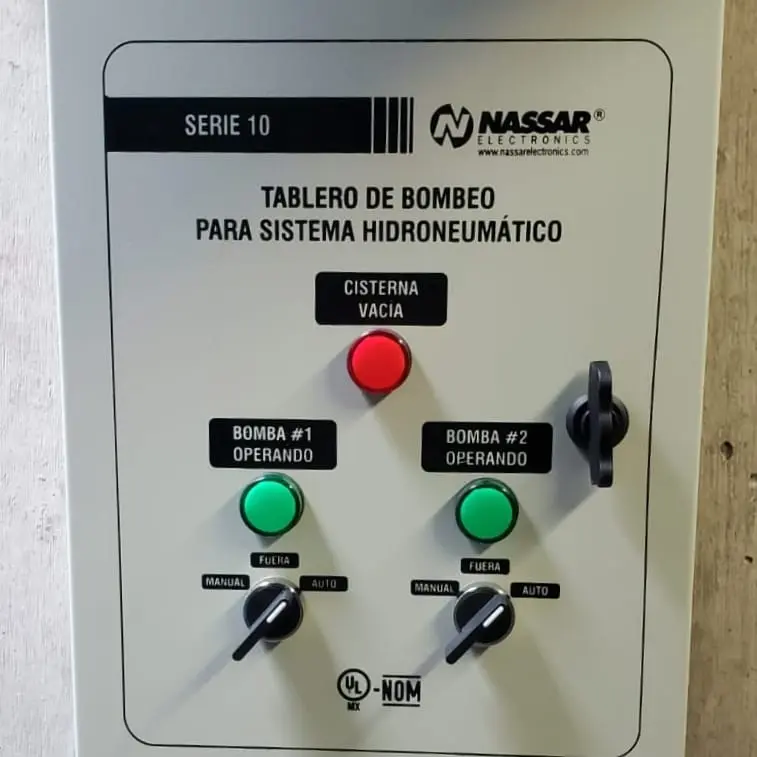 Instalación de tablero hidroneumático